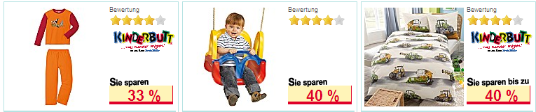 Kinderbutt Schnäppchen und Angebote