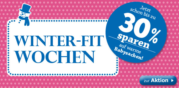 babywalz - 30 Prozent Rabatt auf warme Kleidung