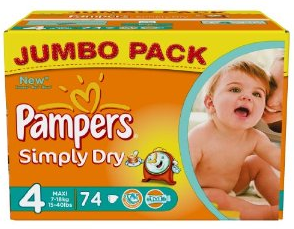 Pampers billig und reduziert Simply Dry