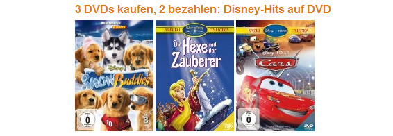 Amazon Schnäppchen Disney DVDs reduziert