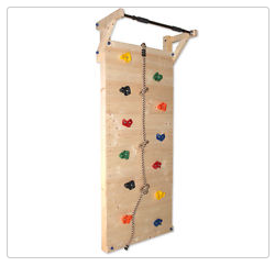 Kletterwand Klimmzugstange Klettergerüst Turnwand Kindersprotgerät Holz Klimmzug
