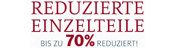 CundA Onlineshop Einzelteile stark reduziert
