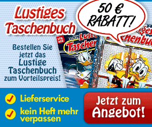 Lustiges Taschenbuch billig Jahresabo Gutschein Prämie Rabatt
