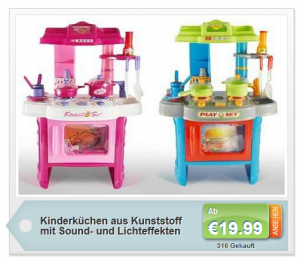 Groupon Deal für Kinder und Eltern Kinderküche billig