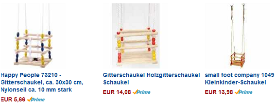 Schnäppchen und Deal für Kinder + Holzgitterschaukeln billig