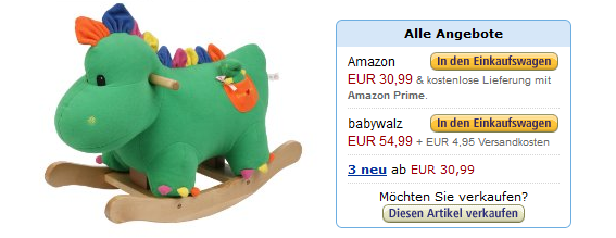 Schaukeldino zum Knallerpreis