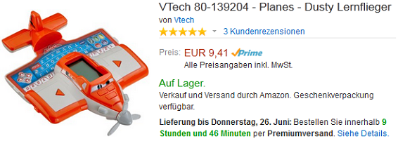 Dusty der Lernflieger