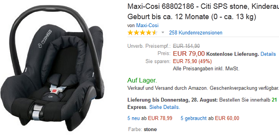 Maxi Cosi billig reduziert