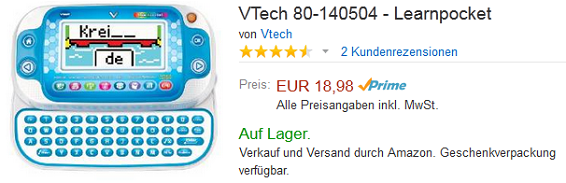 VTech Learnpocket billig und reduziert