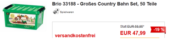 Brio Großes Holzbahnset billig