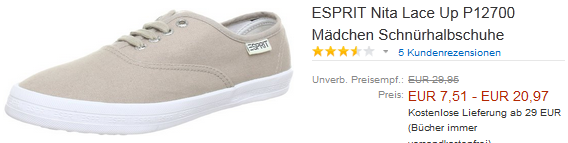 Esprit Schuhe für Mädchen billig