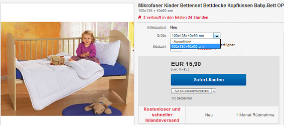 Kinderbett Schnäppchen & Deal