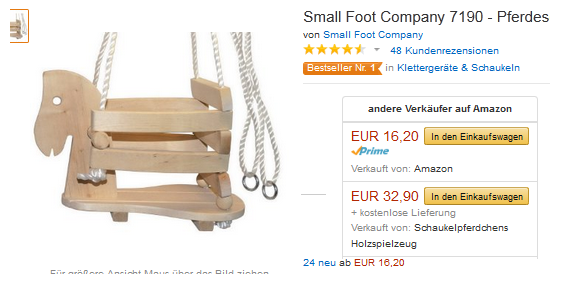 Small Foot Pferdeschaukel billig