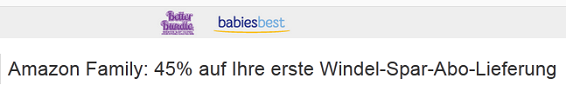 Windeln billig bestellen Rabatt bei Amazon Gutschein