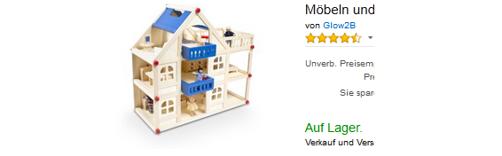 Glow2B Puppenhaus billig bestellen
