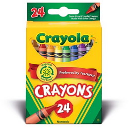 24 Crayola Crayon Wachsmalstifte seeehr günstig