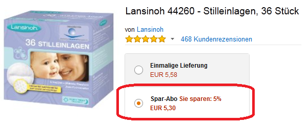 Stilleinlagen von Lansinoh billig & versandkostenfrei