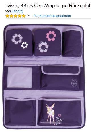 Lässig 4Kids Rückenlehnentasche günstig bei Amazon