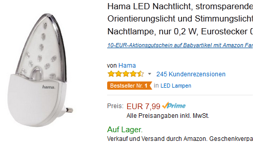 Nachtlicht von hama