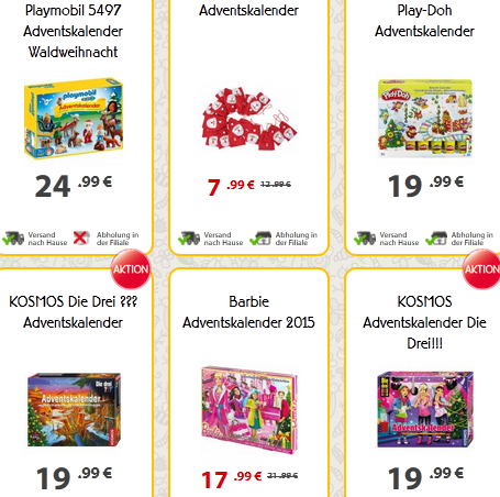 Adventskalender bei Spiele Max