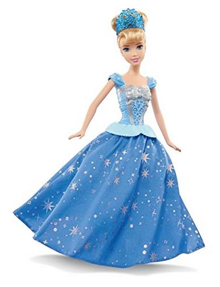 Disney Princess Puppe, Zauberkleid Cinderella, keine Barbie