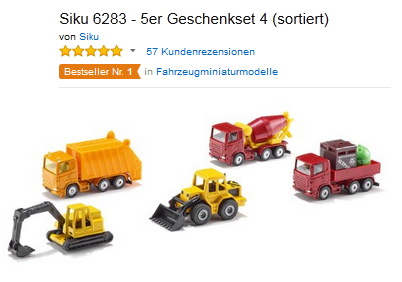 Geschenkset von Siku reduziert
