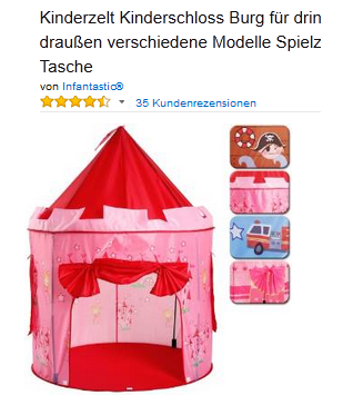 Kinderzelt & Kinderschloss günstig
