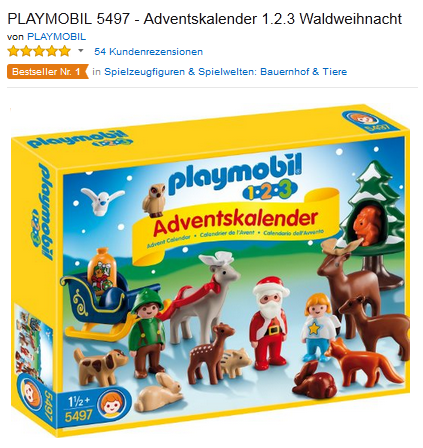 Playmobil Adventskalender Waldweihnacht