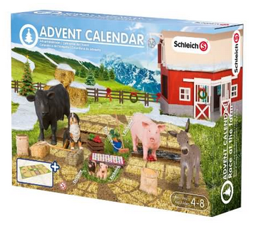 Schleich Adventskalender mit Bauernhof-Figuren