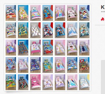 Bettwäsche für Kinder von Disney und Zeichentrickhelden
