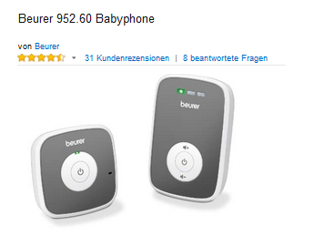 Beurer Babyphone reduziert
