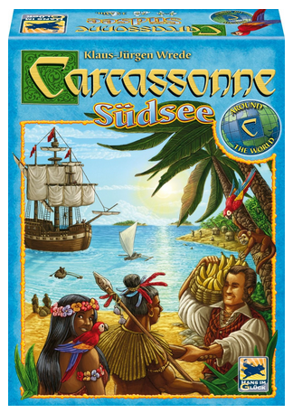 Carcassonne, Südsee reduziertes Spiel für Kinder & Familien