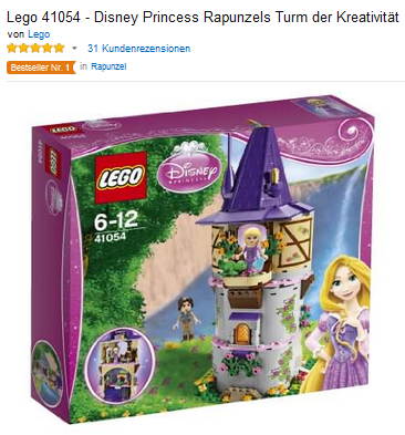 Rapunzels Turm von LEGO reduziert