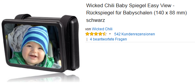 Wicked Chili Babyspiegel & Rückspiegel