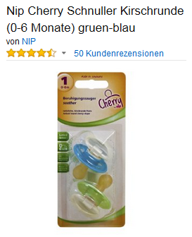 Nip Cherry Schnuller Doppelpack billig