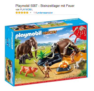 Steinzeitlager von playmobil History reduziert