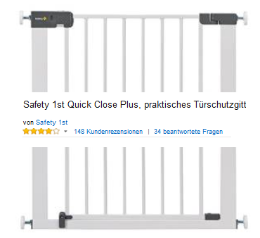 Türschutzgitter Quick Close Plus von Safety 1st