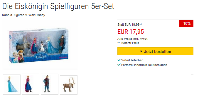 Die Eiskönigin Figurenset von Bullyland