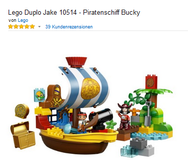 LEGO Duplo: Jake Piratenschiff Bucky