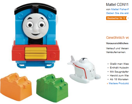 Badespaß mit Thomas dem Zug