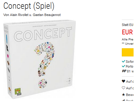 Concept Gesellschaftsspiel reduziert & versandkostenfrei