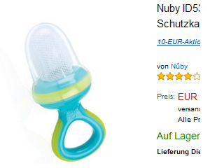 Fruchtsauger für Babys