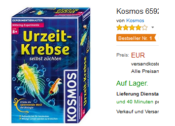 Urzeit-Krebse selbst züchten reduziert bei Amazon