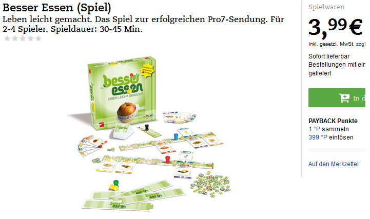 Besser Essen Gesellschaftsspiel richtig billig, nicht verpassen