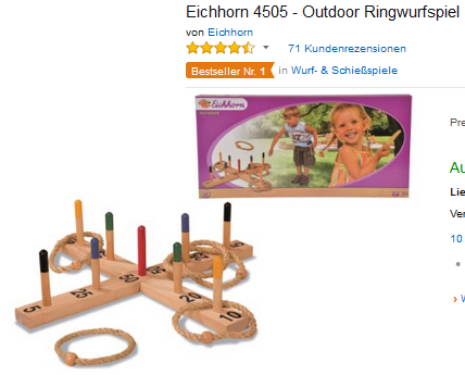 Ringwurfspiel für Draussen von Eichhorn