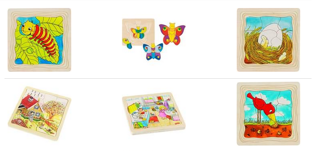 Schiebepuzzles von Goki für Kleinkinder