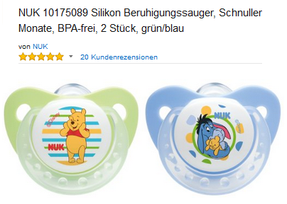 Winnie Puh Schnuller & Beruhigungssauger