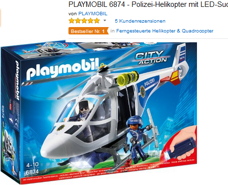 Polizei-Helikopter 6874 reduzierter Bestseller