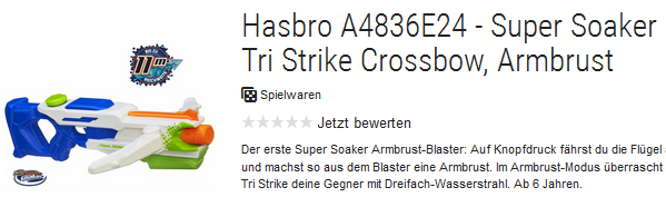 Super Soaker Tri Strike Crossbow reduziert bestellen