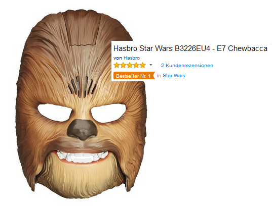 elektronische Maske von Chewbacca